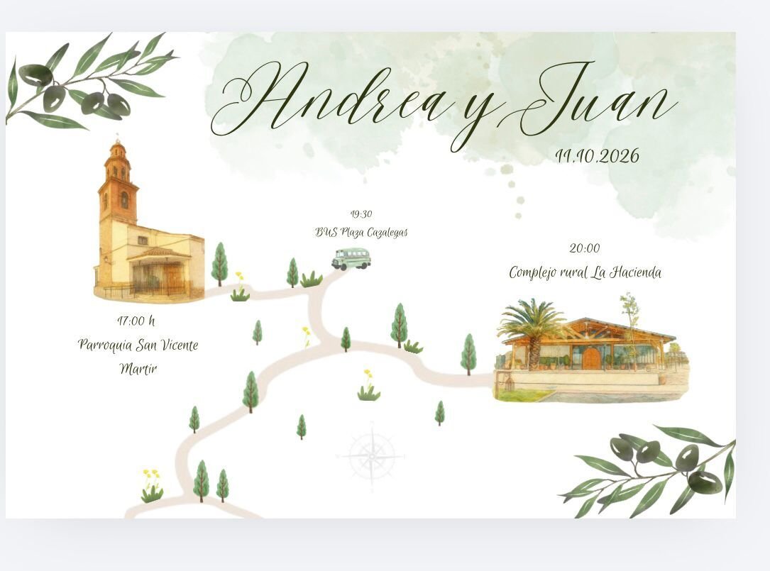 Horarios de la boda